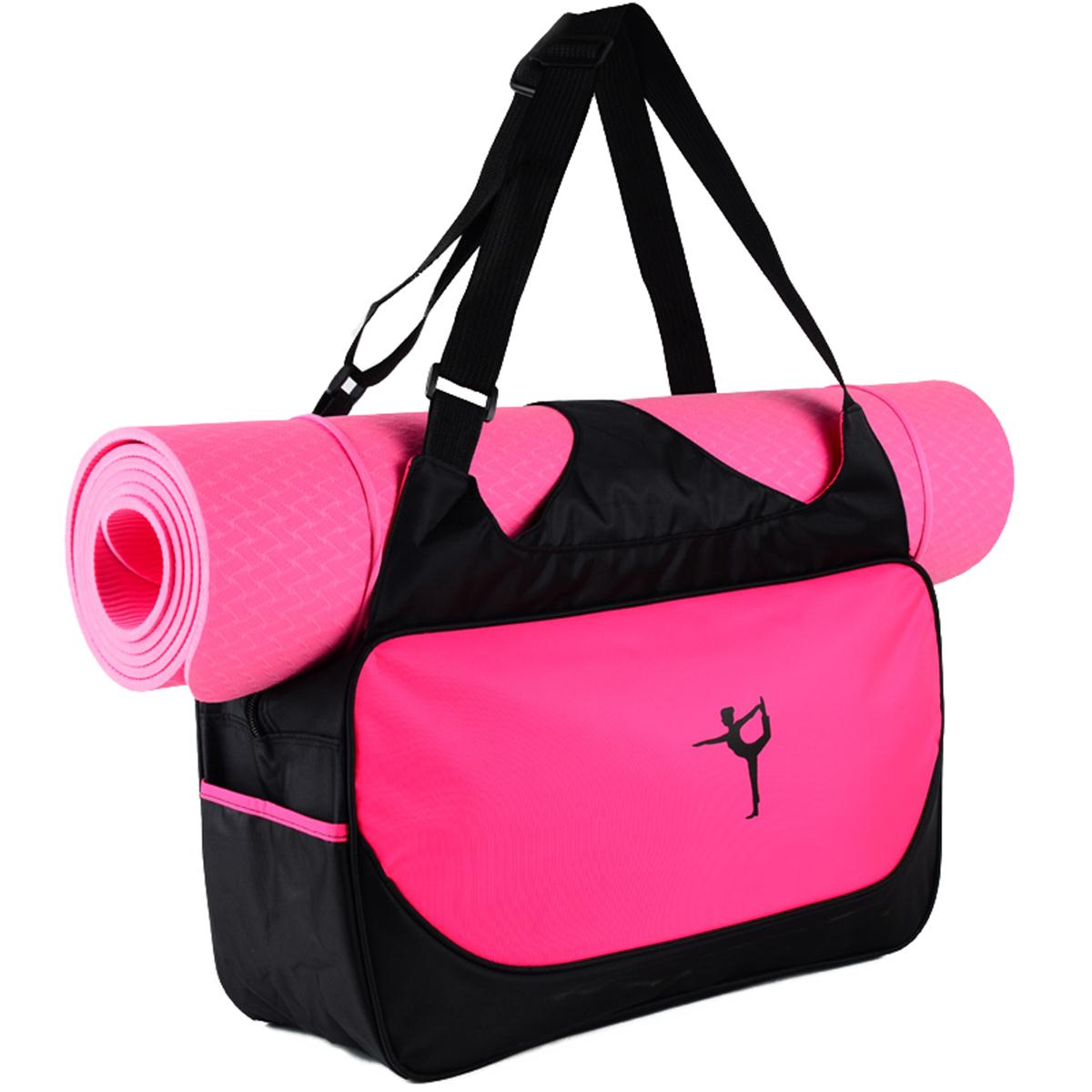 100% RPET multi colors Yoga matten holder gym bag with shoulder strap