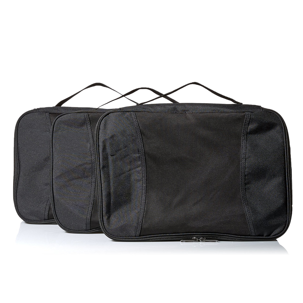 100% RPET 300D black packing cube for travelling