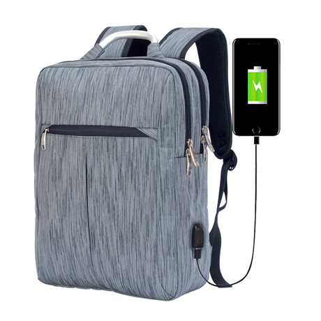 High quality laptop with USB charge unisex business USB backpack bag